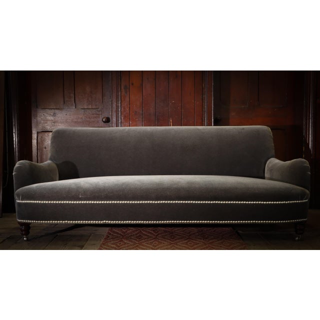 Jules 2-Seater Sofa with Grey Mohair Upholstery from George Smith, 2010s For Sale - Image 17 of 18