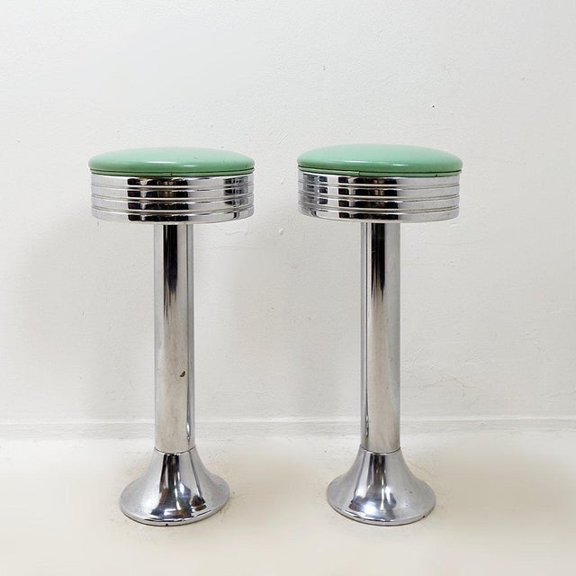 Vintage Bar Stools, 1950s, Set of 2 For Sale - Image 3 of 15