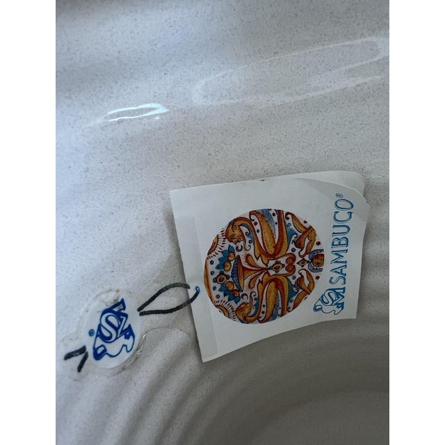 Late 20th Century Jar With Lid, Mario Sambuco, Deruta Italy, Hand Painted, Vantage Italian For Sale - Image 10 of 17