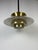 Danish Brushed Aluminium Pendant Lamp, 1970s, in Very Good conditions. Designed 1970 to 1979 Up to 250V (Europe/UK...