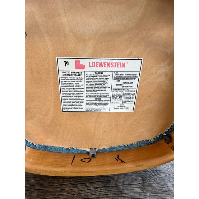 Vintage Mid Century Modern Scandinavian Loewenstein Bentwood Arm Dining Chairs -Set of 8 For Sale - Image 10 of 10