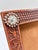 Brown 1980s Southwestern Tooled Leather Picture Frame With Concho Accents, Holds 5x7 Photo For Sale - Image 8 of 12