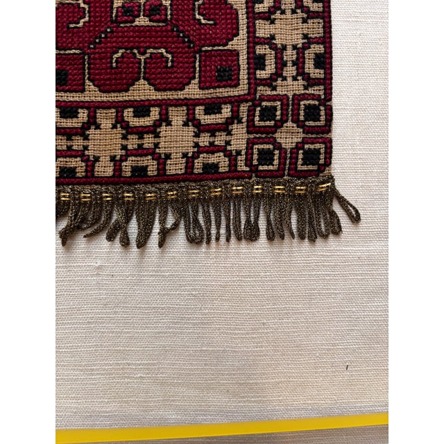Vintage Mid-20th Century Small Table Runner For Sale - Image 4 of 4