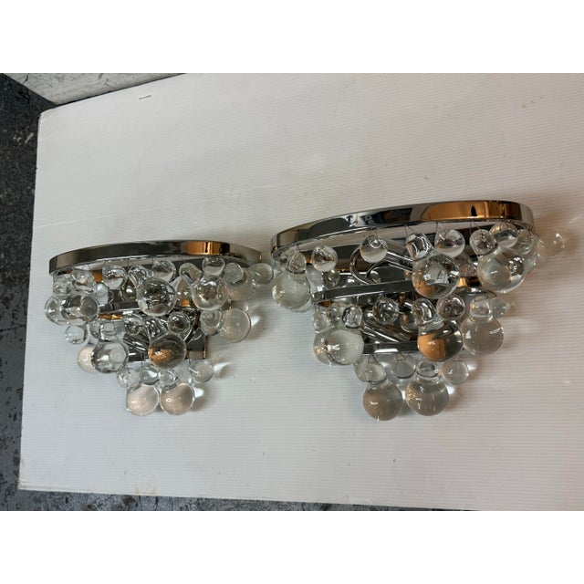 Hollywood Regency Robert Abbey Bling Wall Sconces, Pair For Sale - Image 3 of 12