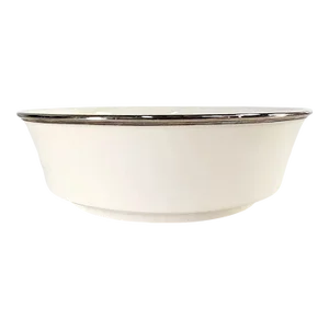Lenox Solitaire Round Serving Bowl Fine China Platinum