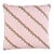 Schumacher Rousseau Stripe Pillow In Cocoa & Blush For Sale