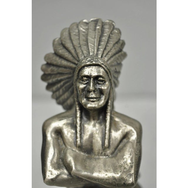 Late 20th Century Vintage 1970s Popai Oma Store Display Award Trophy Native American Chief Figure For Sale - Image 5 of 12