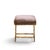 Mid 20th Century Warren Lloyd for Weiman Mid Century Brass X Base Stools - Pair For Sale - Image 5 of 12
