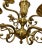 Metal Mid Century Chandelier Heavy Brass Gold Plated Gilt Twelve 12 Arms Lights Scroll For Sale - Image 7 of 12