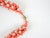 Mid-Century Modern Mid 20th Century Handmade Salmon & White Beaded Statement Necklace For Sale - Image 3 of 6