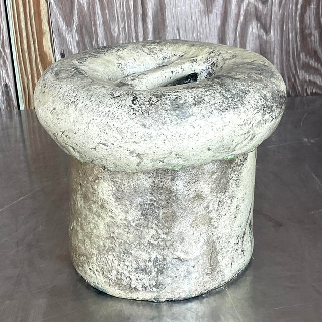 Mid 20th Century Vintage Boho Biomorphic Studio Pottery Lidded Vessel For Sale - Image 5 of 7