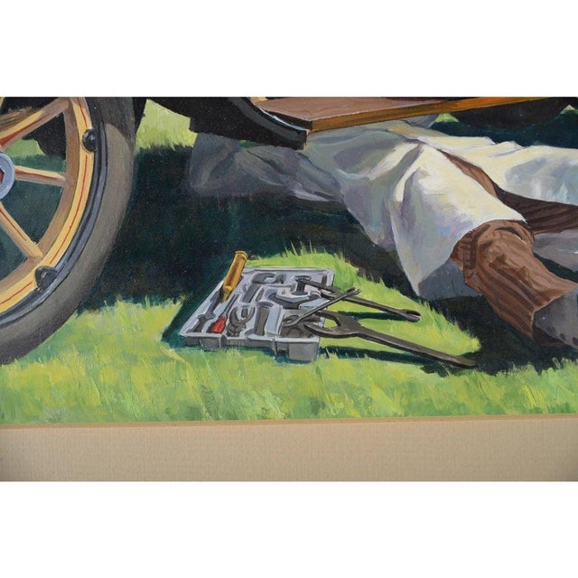 American Mid 20th Century Oil Painting Robert Levin, Framed For Sale - Image 3 of 12