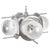 Vintage Space Age Italian Chandelier in Metal and Glass, 1970s For Sale - Image 6 of 6
