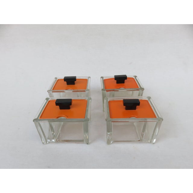 Vintage Art Deco Glass Tableware Set from von Poncet Glashüttenwerke Berlin, Set of 2 For Sale - Image 10 of 18