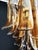 Glass Vintage Italian Murano Chandelier with 36 Lattimo Amber Glass Petals, 1990s For Sale - Image 7 of 17