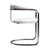 Postmodern Vintage Anton Lorenz for Thonet "Ss33" Armchair in White + Chrome For Sale - Image 3 of 15