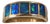 18k Gold Band Inset Australian Opals, Size 9 For Sale