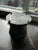 Patinated Bronze Drum Side Table — Sculptural Global Accent, Organic Modern Design A striking patinated bronze drum side...