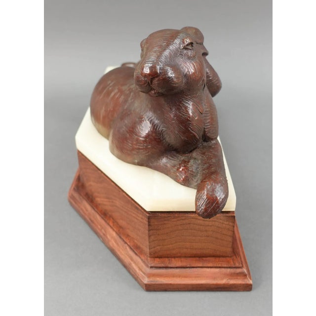 Vintage Tim Cherry Signed Rabbit Hare Bronze Sculpture Limited Edition 3/25 For Sale In Miami - Image 6 of 9