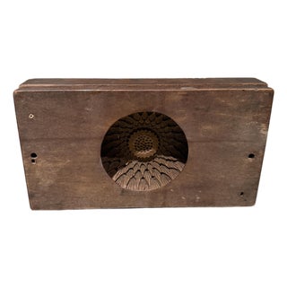 Antique Japanese Kashigata Wooden Mold Vintage Wagashi Sweets For Sale