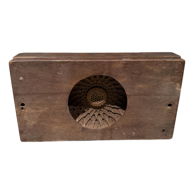 Antique Japanese Kashigata Wooden Mold Vintage Wagashi Sweets For Sale
