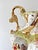 Highly decorative vintage Italian porcelain amphora vase, hand-marked “Italy” and numbered “1015” on the underside....