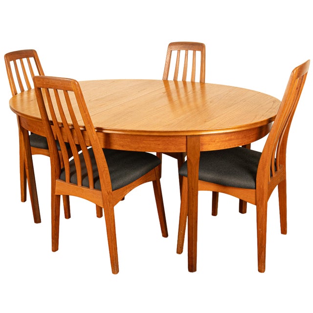 Mid Century Modern Danish Style Teak Butterfly Leaf Extending Dining Table 1960 For Sale - Image 11 of 11