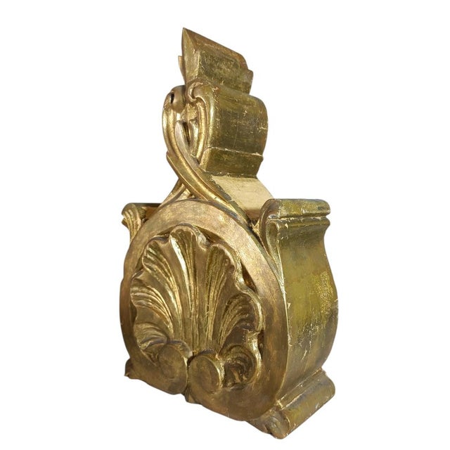 Antique Church Altarpiece with Fine Gold, 1800s For Sale - Image 3 of 5