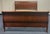 Stunning Ethan Allen queen size bed from the Medallion collection. Bed features elegant sleigh headboard and footboard...