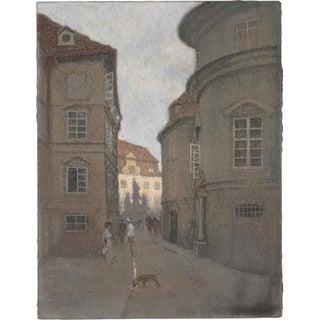 Rudolf Quittner, The Last Rays of Sun, 1903, Oil on Canvas For Sale