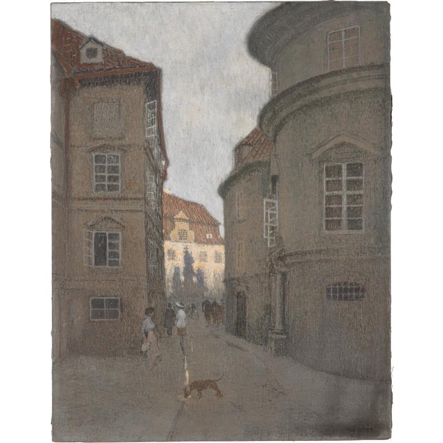 Rudolf Quittner, The Last Rays of Sun, 1903, Oil on Canvas For Sale