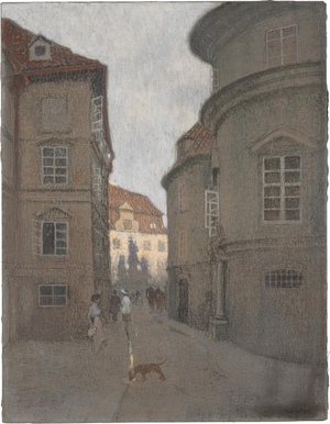Rudolf Quittner, The Last Rays of Sun, 1903, Oil on Canvas