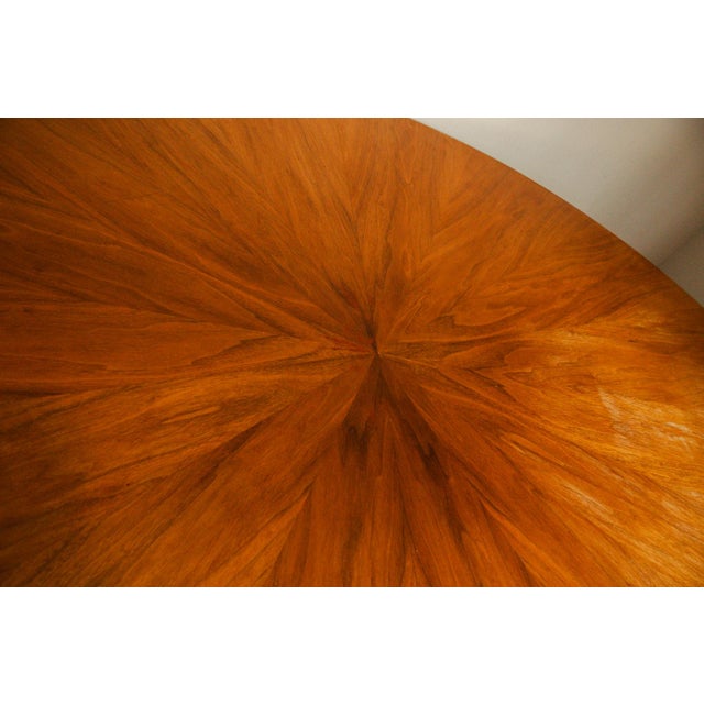 1950s Attributed to Osvaldo Borsani for Stow Davis Sunburst Oval Dining Table For Sale - Image 15 of 18