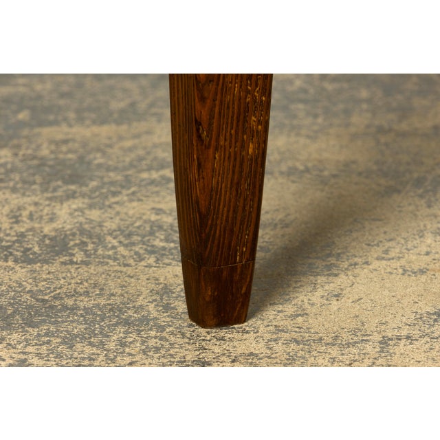Wood Late 19th Century French Rustic Farmhouse Pine Three-Drawer Writing Table For Sale - Image 7 of 18