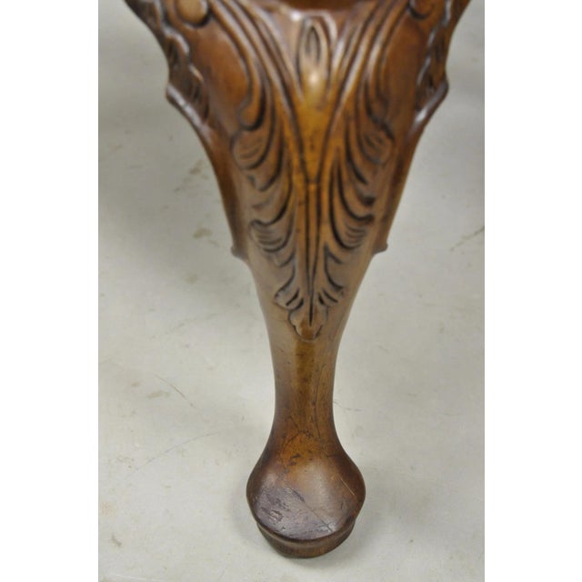 Late 20th Century Henredon Aston Court Chinoiserie Georgian Mahogany Dining Arm Chairs - A Pair For Sale - Image 14 of 18