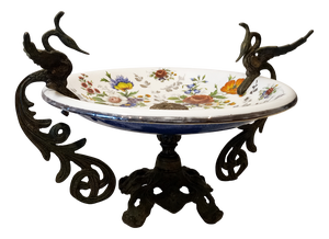 Vintage Fruit Bowl in Bronze, 1930s