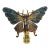 1970s Enamel Brass Butterfly Lamp Finial For Sale
