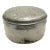 Mid 19th Century Antique Engraved Sterling Silver Round Pill Box For Sale