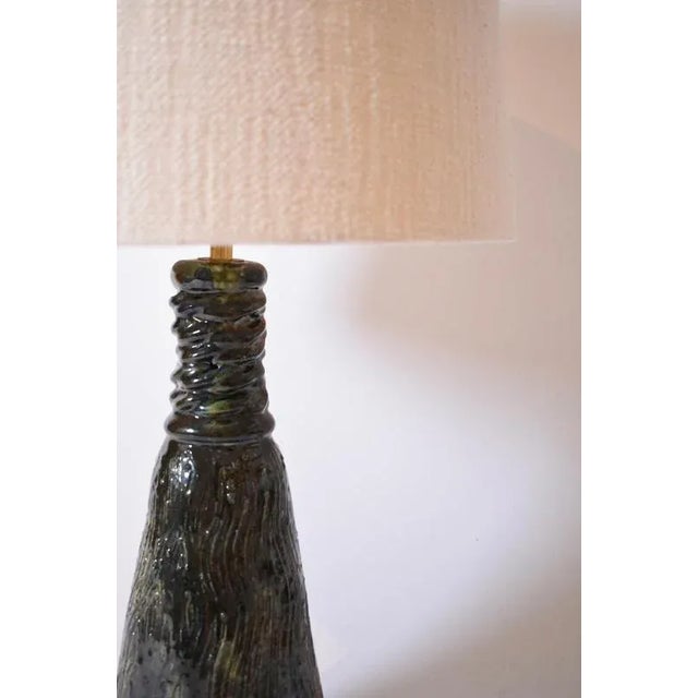 Villandry Green and Blue Ceramic Lamp by Barracuda Interiors For Sale - Image 4 of 5