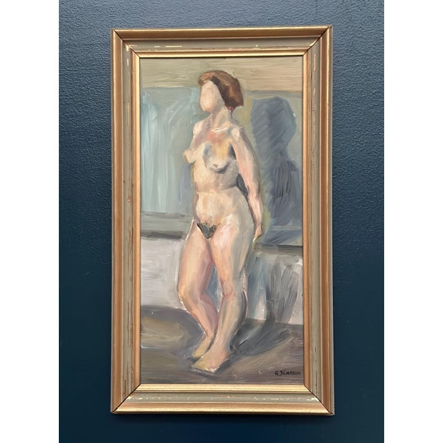 Gunnar Jonsson, Nude Woman, 1960s, Oil on Panel For Sale - Image 17 of 17