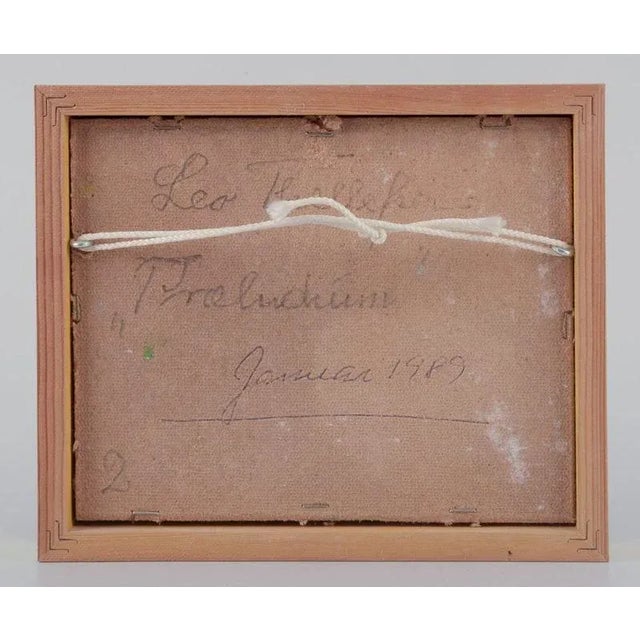 1980s Leo Thellefsen, Prelude, Oil on Board For Sale - Image 5 of 6