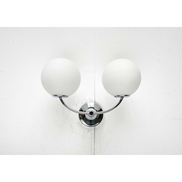 1960s Mid-Century Modern Swiss Space Age Type 1804 Chrome Sconce by E.R. Nele for Temde, 1960s For Sale - Image 5 of 18
