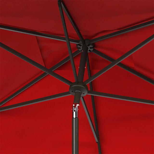 Contemporary Venice 6.5x10 Rectangle Umbrella - Red For Sale - Image 3 of 3