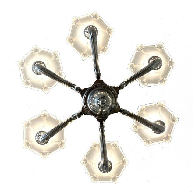 Art Deco Ceiling Lamp For Sale - Image 6 of 8
