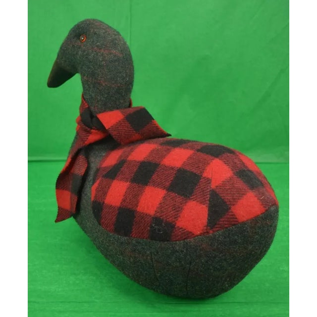 1970s Vintage Grey Flannel Duck Decoy For Sale - Image 4 of 7