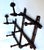 Early 1900s French Faux Bamboo Expandable Coat/Hat Rack For Sale - Image 10 of 14