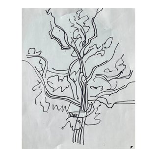 1960s Frank Wallace Tree Drawing For Sale