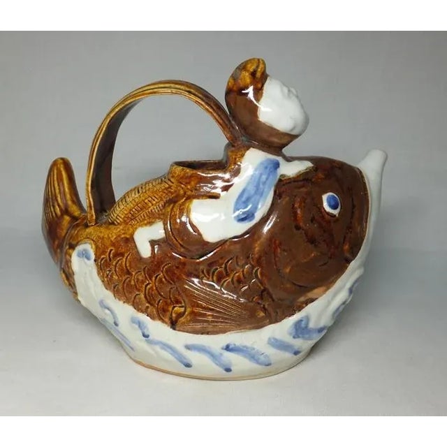 19th Century Japanese Porcelain Sake Ewer For Sale - Image 4 of 6