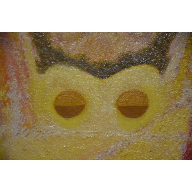 1970s Vintage Colorful Abstract Painting For Sale In Boston - Image 6 of 7