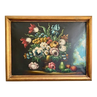 Early 18th Century Still Life With Fruit and Flowers For Sale
